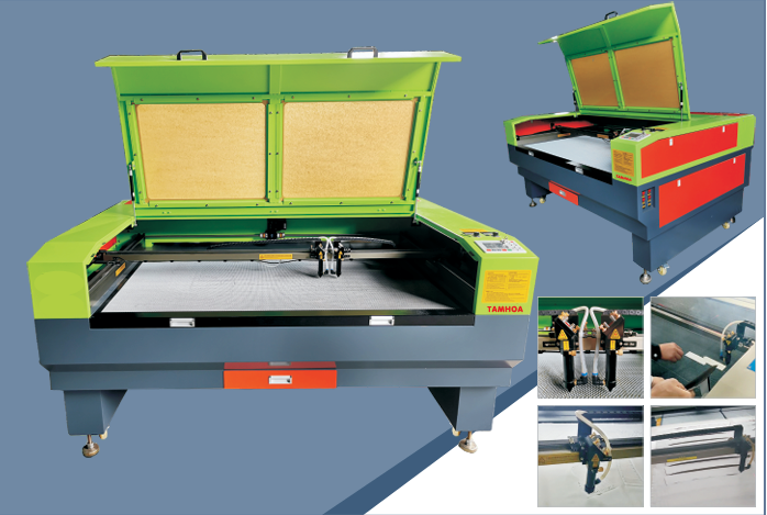 may cat laser vai 2 dau cat sh 1610